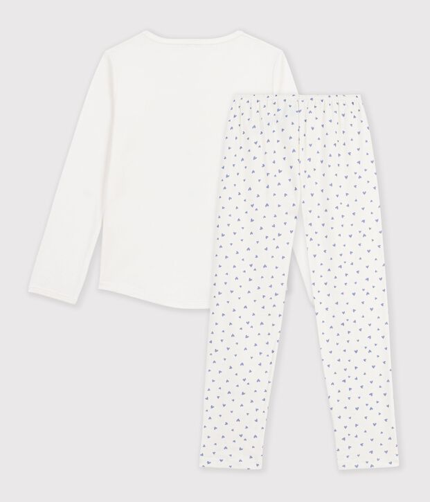Kinder-Pyjama aus Baumwolle mit Paris-Motiv blau/blau