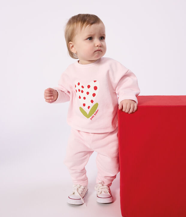 Baby-Baumwoll-Kapuzenpullover mit Muster BARELY