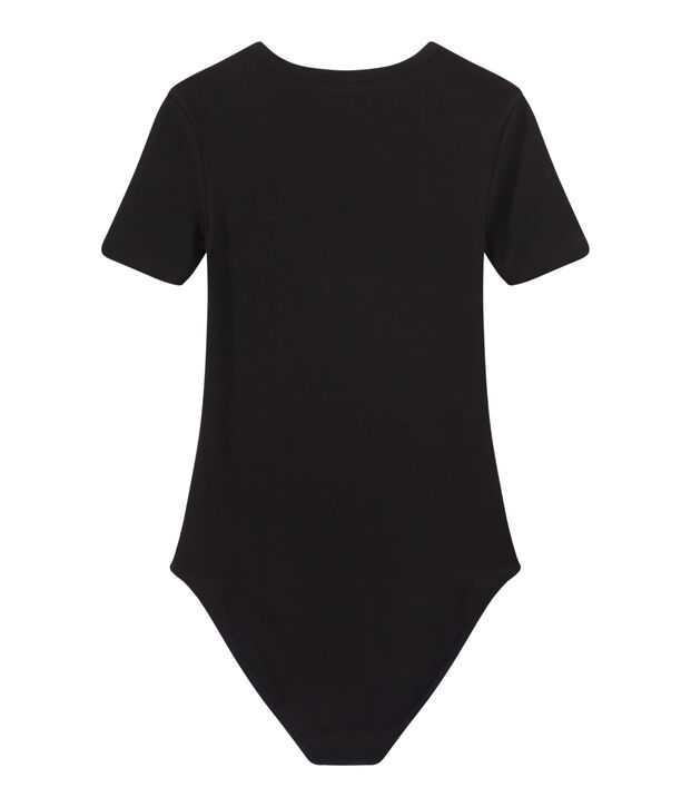 Damen-Body &bdquo;BODYCONIQUE&ldquo; aus Baumwolle schwarz