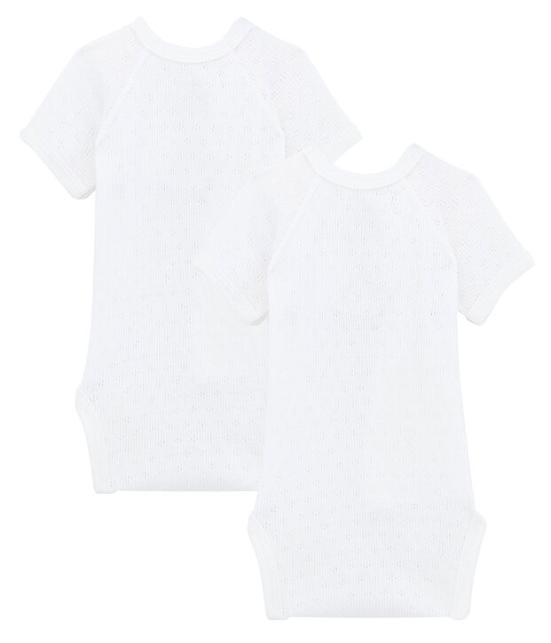 Duo kurz&auml;rmelige Neugeborenen-Bodys Unisex vielfarbig