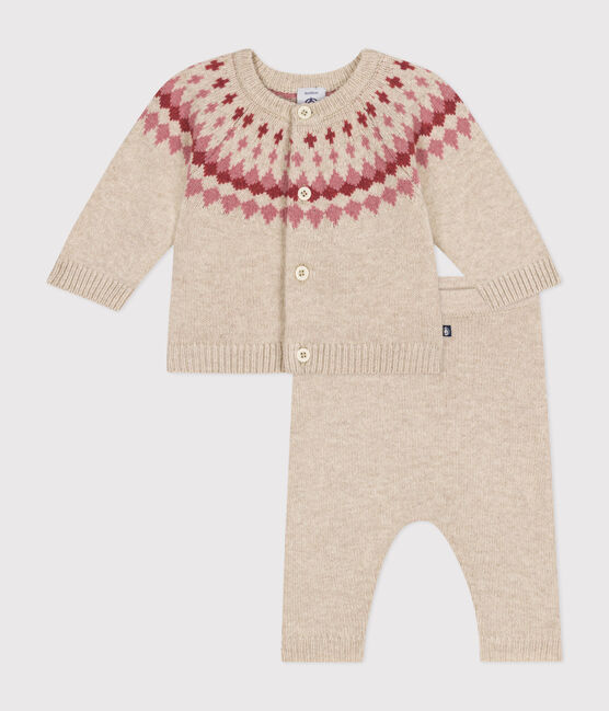 2-teiliges Baby-Strickset rosa AVALANCHE/ ROSEWOOD