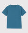 Kurzärmeliges Kinder-T-Shirt aus Baumwolle für Jungen blau LAVIS
