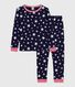 Kinder-Pyjama aus Baumwolle mit eng anliegenden Beinen und Sternmotiv