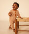 Langer Baby-Overall aus Doppeljersey ECUREUIL/ AVALANCHE