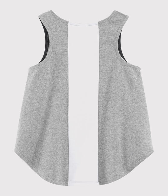 Sport-Tanktop für Mädchen grau SUBWAY CHINE