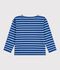 Kinder-Shirt Marini&egrave;re aus Baumwolle mit Streifen blau/blau