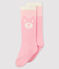 Kniestrümpfe für Babys rosa MINOIS/weiss MARSHMALLOW