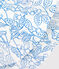 Capeline enfant fille en popeline imprimé blau MARSHMALLOW/ PORCELANA