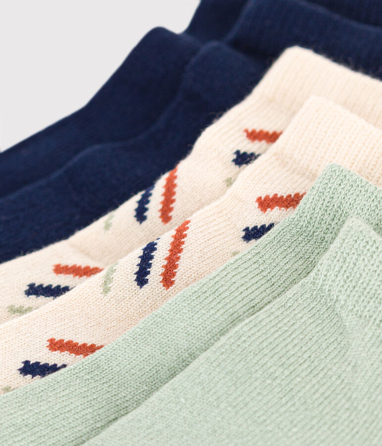 3er-Set Kindersocken mit Printmotiv aus Baumwolle. vielfarbig