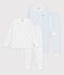 Set Kinder-Pyjamas aus bedruckter Baumwolle vielfarbig