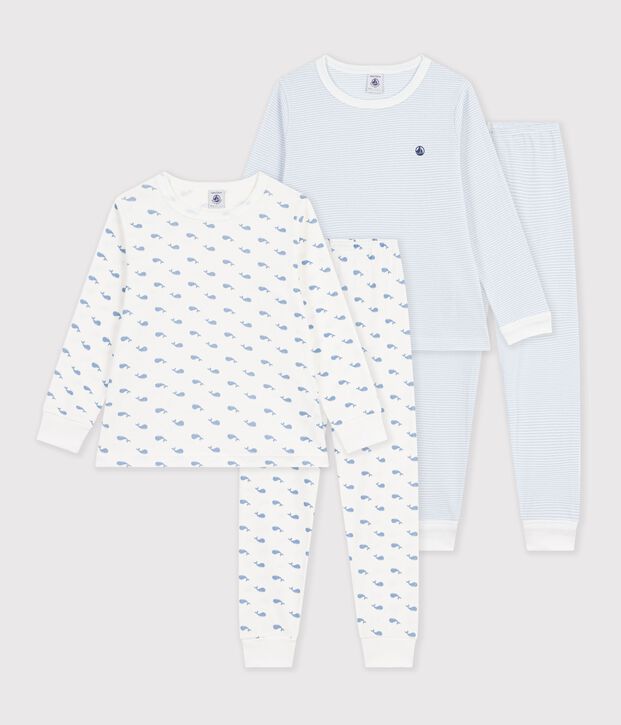 Set Kinder-Pyjamas aus bedruckter Baumwolle vielfarbig