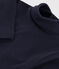 Langärmeliger Baby-Body aus Baumwolle mit Rollkragen blau SMOKING