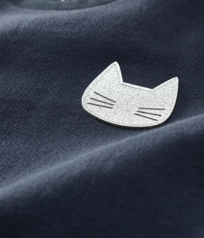 Lang&auml;rmeliges Baby-Kleid f&uuml;r M&auml;dchen blau SMOKING/weiss MARSHMALLOW