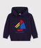 Kinder-Kapuzensweatshirt aus Baumwolle mit Schiffmotiv SMOKING