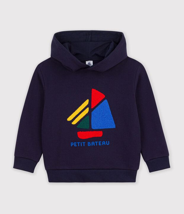 Kinder-Kapuzensweatshirt aus Baumwolle mit Schiffmotiv SMOKING