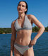 Damen-Bikini mit Streifen
