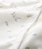 Baby-Strampler ohne Fuß aus Rippstrick für Mädchen weiss MARSHMALLOW/weiss MULTICO