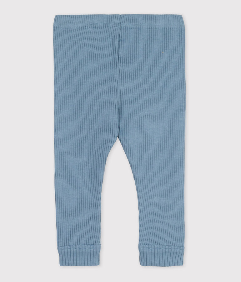 Baby-Leggings aus Rippstrick blau