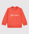 Gestepptes Baby-Sweatshirt aus Bio-Material. orange OURSIN