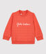 Gestepptes Baby-Sweatshirt aus Bio-Material.