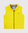 Ärmelloser baby-blouson aus gestepptem doppeljersey jungen gelb JAUNE