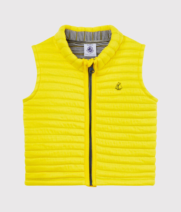 &Auml;rmelloser baby-blouson aus gestepptem doppeljersey jungen gelb
