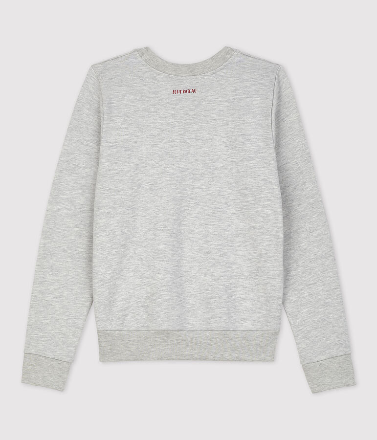 Sweatshirt aus Molton Damen grau