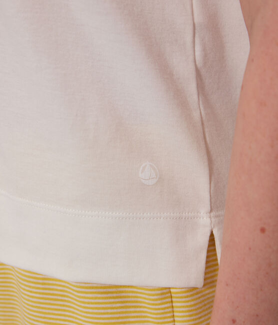 Kurzpyjama Petit Bateau X Snoopy aus Baumwolle für Damen weiss MARSHMALLOW/weiss MULTICO