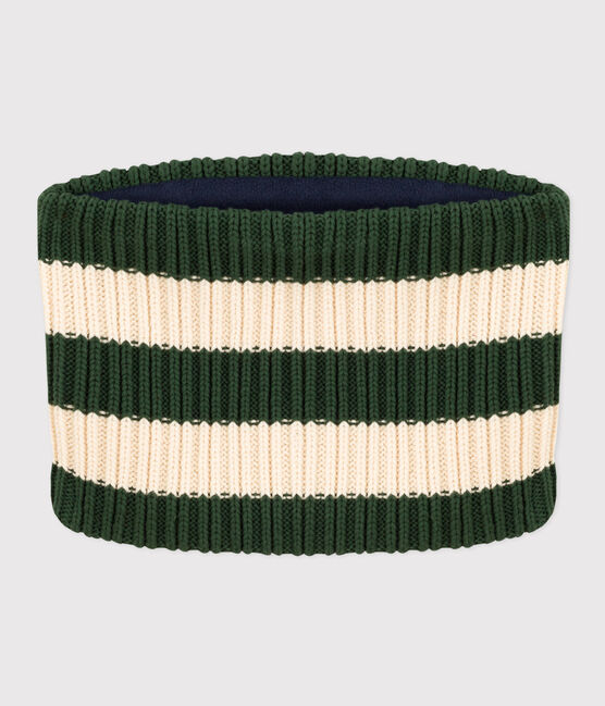 Gestreifter Snood aus Strick mit Fleece-Futter für Jungen und Mädchen AVORIAZ/ AVALANCHE