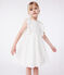 Ärmelloses Kinder-Kleid aus Baumwolle weiss MARSHMALLOW