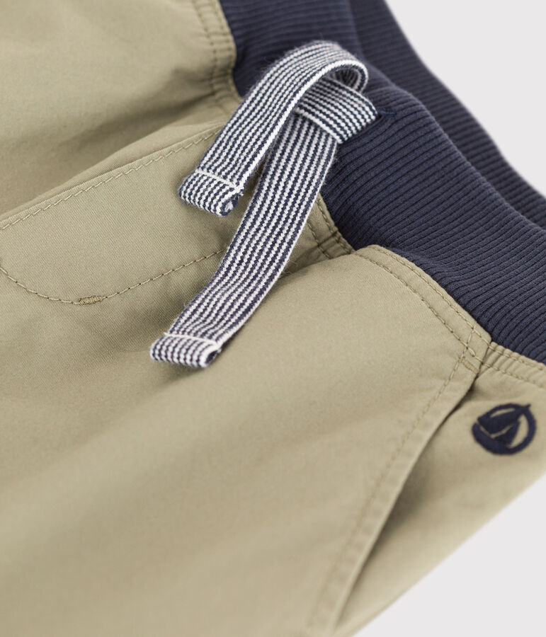 Bermudas aus Baumwoll-Serge f&uuml;r Jungen gr&uuml;n