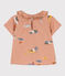 Kurzärmelige Baby-Bluse aus bedrucktem Popeline. VINTAGE/ MULTICO