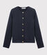 Damen-Cardigan aus gestepptem Doppeljersey