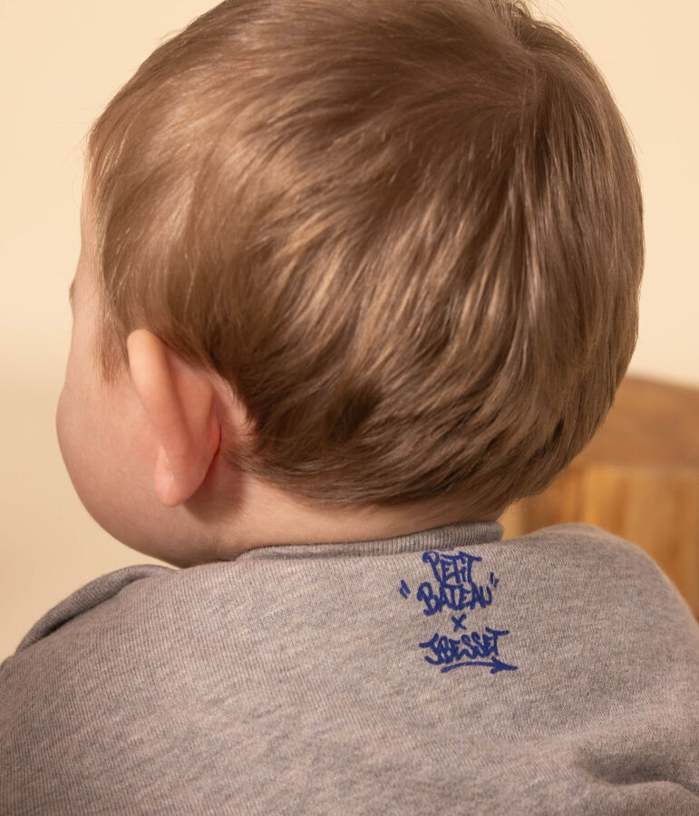 Baby-Sweatshirt aus Molton grau