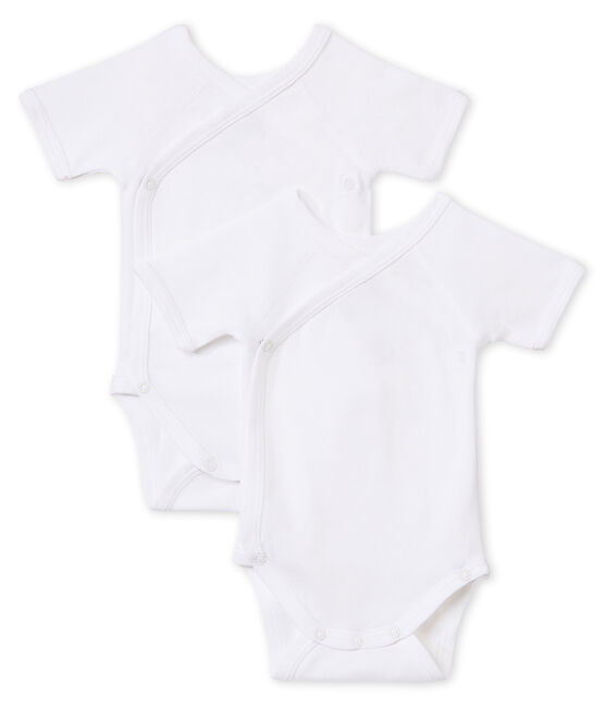 Duo kurzärmelige Neugeborenen-Baby-Bodys Unisex variante 1