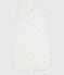 Babyschlafsack aus Nicki mit Blumenmotiv TOG-Wert 3 weiss MARSHMALLOW/weiss MULTICO