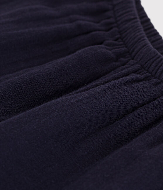 Baby-Hose aus Musselin-Stoff blau SMOKING