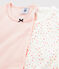 2er-Set kurzärmelige T-Shirts aus Bio-Baumwolle mit buntem Polka-Dot-Muster für Mädchen variante 1