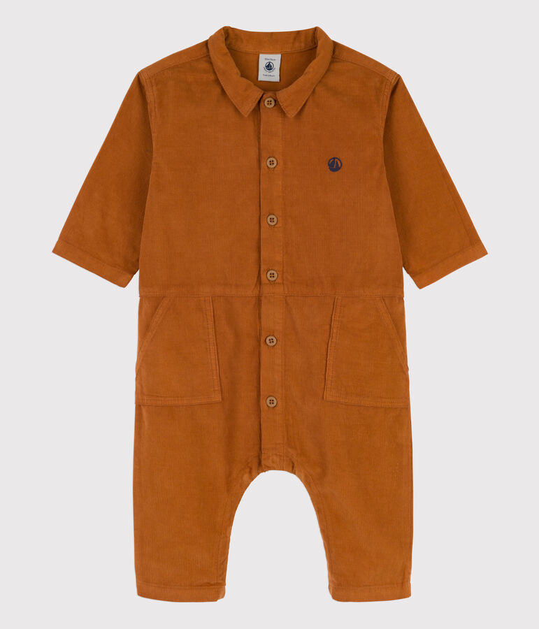 Langer Baby-Overall aus Nicki braun ECUREUIL