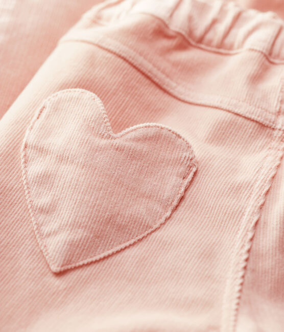 Kinder-Cordhose in Slim-Fit-Passform für Mädchen rosa MINOIS