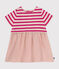 Kurzärmeliges Babykleid aus dickem Jersey und Musselin SALINE/ DELHI