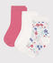 3er-Set Baby-Socken aus geblümter Baumwolle für Mädchen variante 1