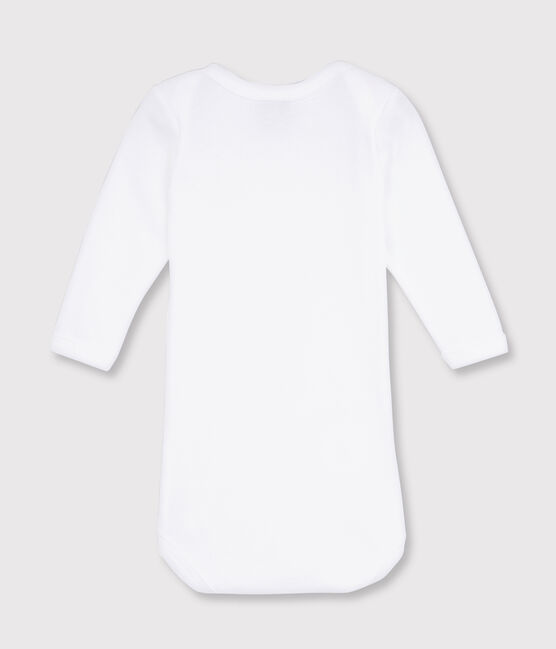 Langärmliger Baby-Body in Weiß weiss ECUME