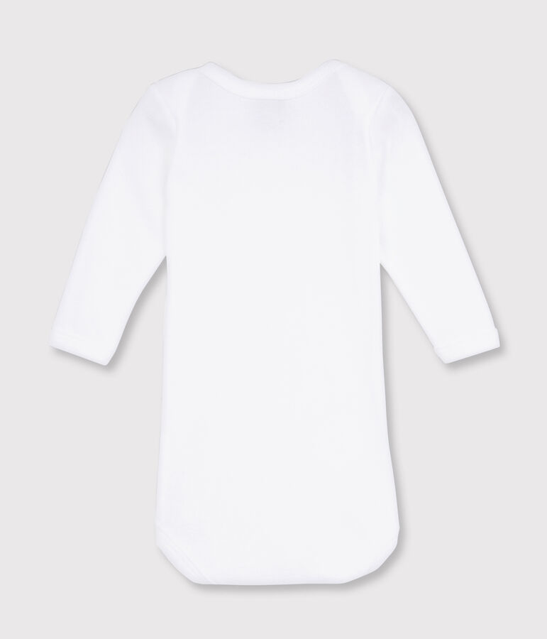 Lang&auml;rmliger Baby-Body in Wei&szlig; weiss