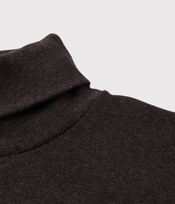 Rollkragenshirt aus Baumwolle für Damen grau CITY CHINE