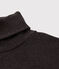 Rollkragenshirt aus Baumwolle für Damen grau CITY CHINE