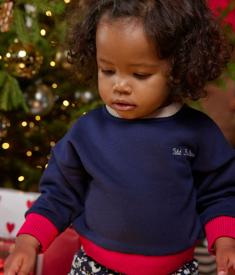 Baby-Sweatshirt aus Molton blau