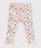 Baby-Leggings aus Baumwolle mit Blumenmuster weiss/vielfarbig