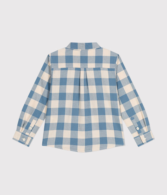 Kinder-Hemd aus Flanell für Jungen blau BEACH/ AVALANCHE