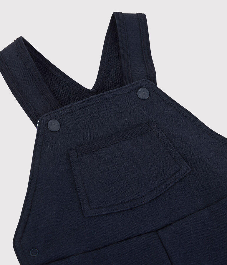 Baby-Latzhose aus Molton. blau SMOKING